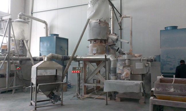 河北雄縣PVC混料機、擠出機除塵系統除塵器已交付使用